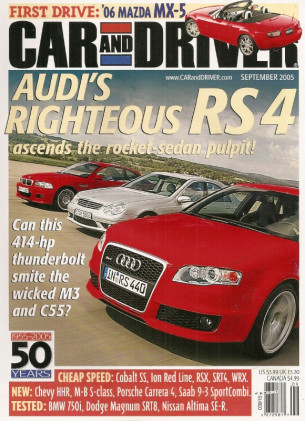 CAR & DRIVER 2005 SEPT - MG, FOOSE, HHR, MRT-MUSTANG